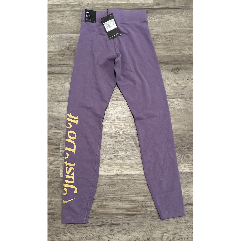 Nike Leggings Women's XS Purple Femme High Rise Women CZ9282-574 Slim Fit